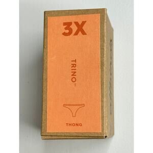 Allbirds NWT Trino Thong Panty Malibu (Orange) 3X DISCONTINUED